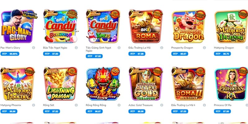 Kho game đa dạng chủng loại vô cùng hấp dẫn